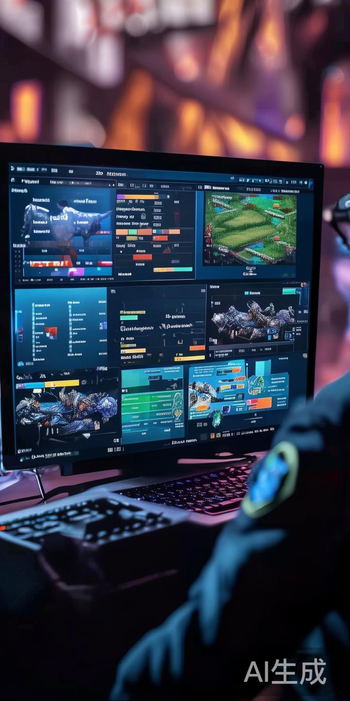 比赛中，DB电竞软件提供的实时数据监控帮助指挥官迅